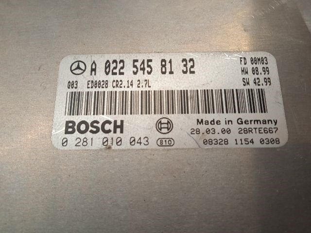 MERCEDES-BENZ E-CLASS Motorvezérlő 3. kép