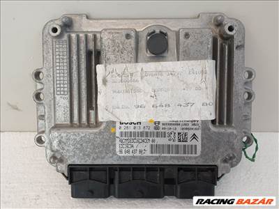 502856 Peugeot 308, 2009, Motorvezérlő, Ecu, 9664843780, 0281013872 Bosch