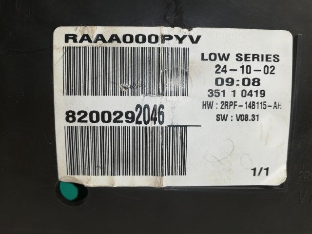 RENAULT MEGANE II (BM0/1_, CM0/1_) Kilométeróra 3. kép