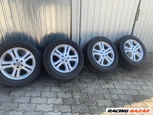  5x112 lyukosztású 18" újszerű alufelni, rajta 255/55 használt Continental nyári gumi gumi  5. kép