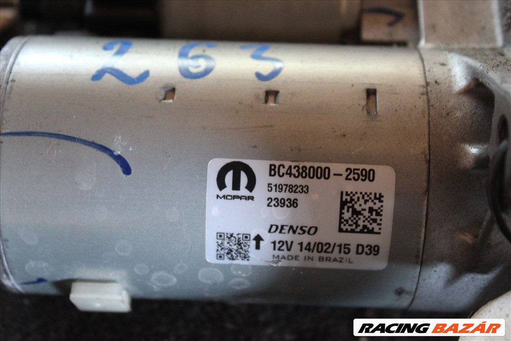 Fiat Tipo 2015-2021 1.6E önindító 51978233 1. kép