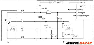 BOSCH 0 261 230 280 - Beszívott levegő hőmérséklet érzékelő FORD FORD AUSTRALIA FORD USA VOLVO