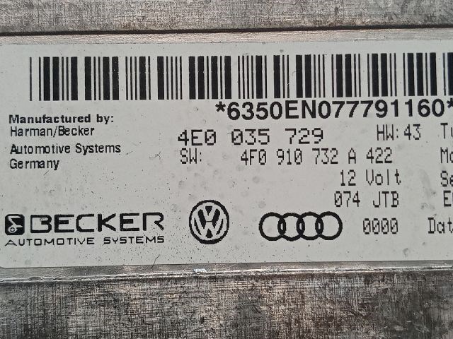 AUDI A6 C6 Multimédia Vezérlő 3. kép