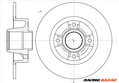 REMSA 6750.00 - féktárcsa RENAULT