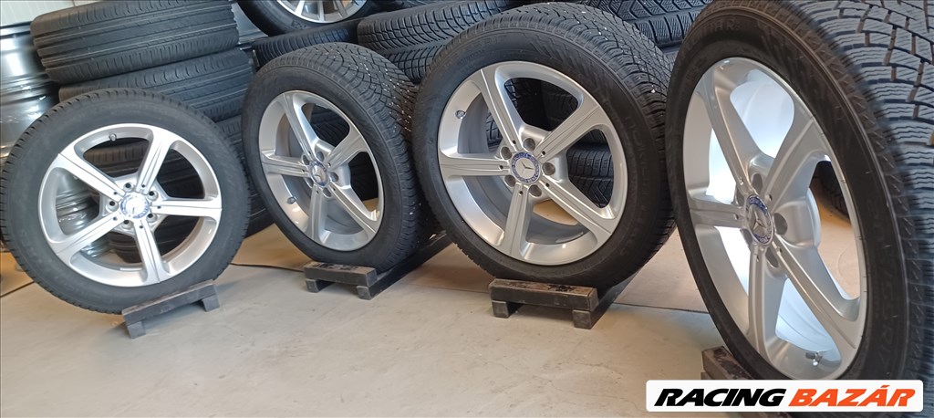 Mercedes W177 A B CLA 5x112 6,5x17 205/55 R17 téli gumikkal 4db.8-9mm 7. kép