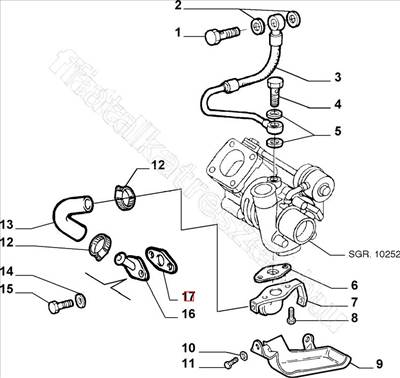 Tömítés blokk oldali  ALFA ROMEO GT - FIAT eredeti 73502224