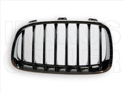 BMW 1 2011-2014 F20/F21 - Hűtődíszrács bal, fekete-króm (SPORT)