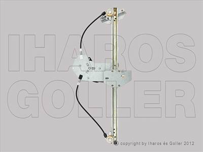 Renault Espace 2000-2002 - Ablakemelő (motorral) bal első, 2 pólusú