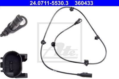 ATE 24.0711-5530.3 - kerékfordulatszám érzékelő MERCEDES-BENZ