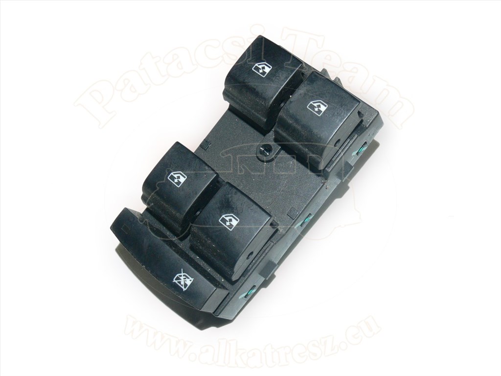 Opel Insignia A/2 2013-2017 - kapcsoló, első/hátsó ablakemelő, vezető oldali első ajtó, fekete 1. kép