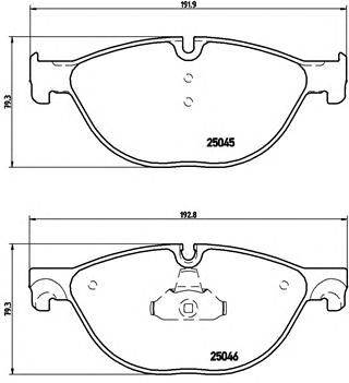 BREMBO P 06 076 - fékbetét ALPINA BMW