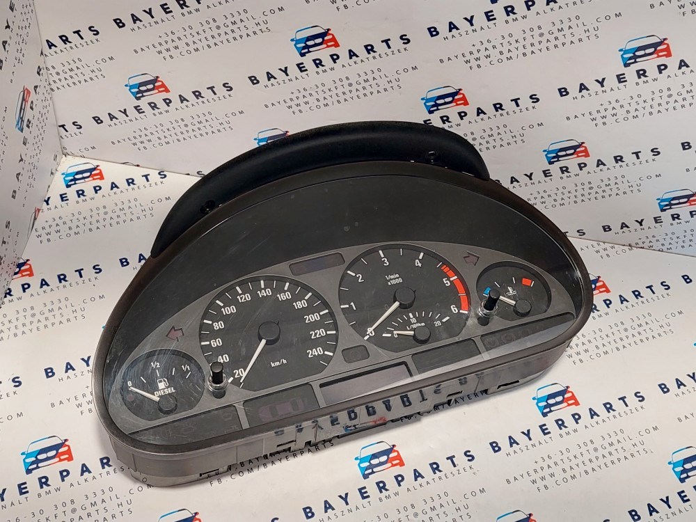 BMW E46 318d 320d 330d diesel dízel manuális km óra kilométer óra óracsoport mûszeregység 1. kép
