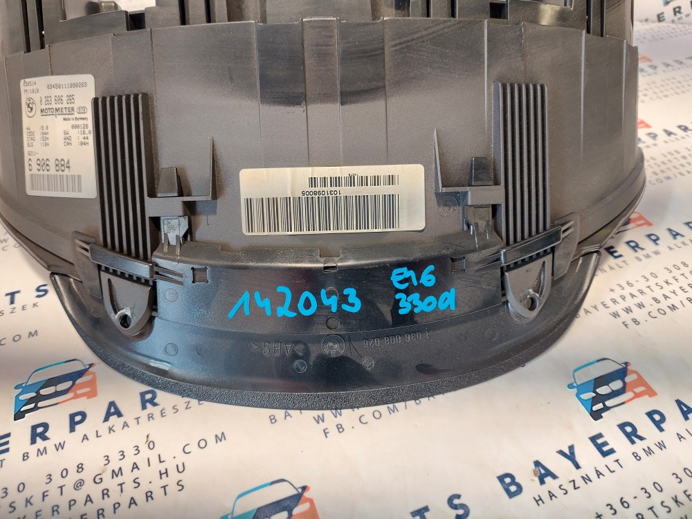 BMW E46 318d 320d 330d diesel dízel manuális km óra kilométer óra óracsoport mûszeregység 4. kép