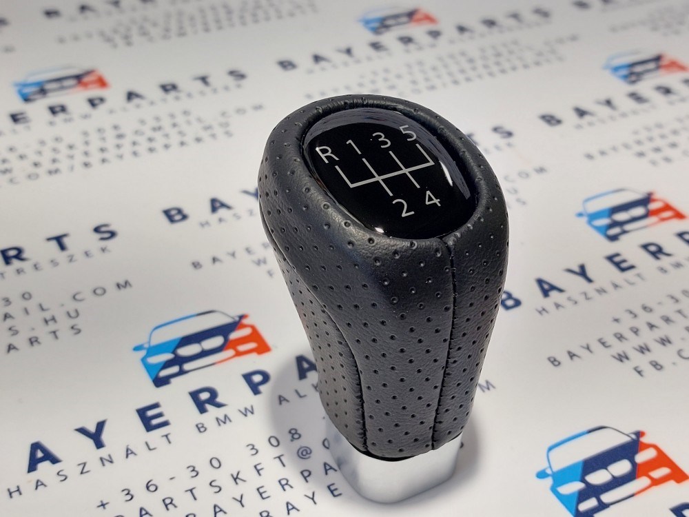 BMW E90 E91 E92 E93 E81 E82 E87 E88 új perforált bõr váltógomb 5 sebességes 6. kép