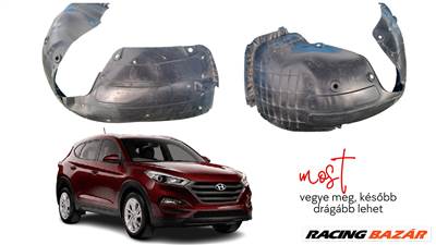 Hyundai Tucson Mk3 TL 2017 első bal első dobbetét, első kerékház burkolat 86813d7000