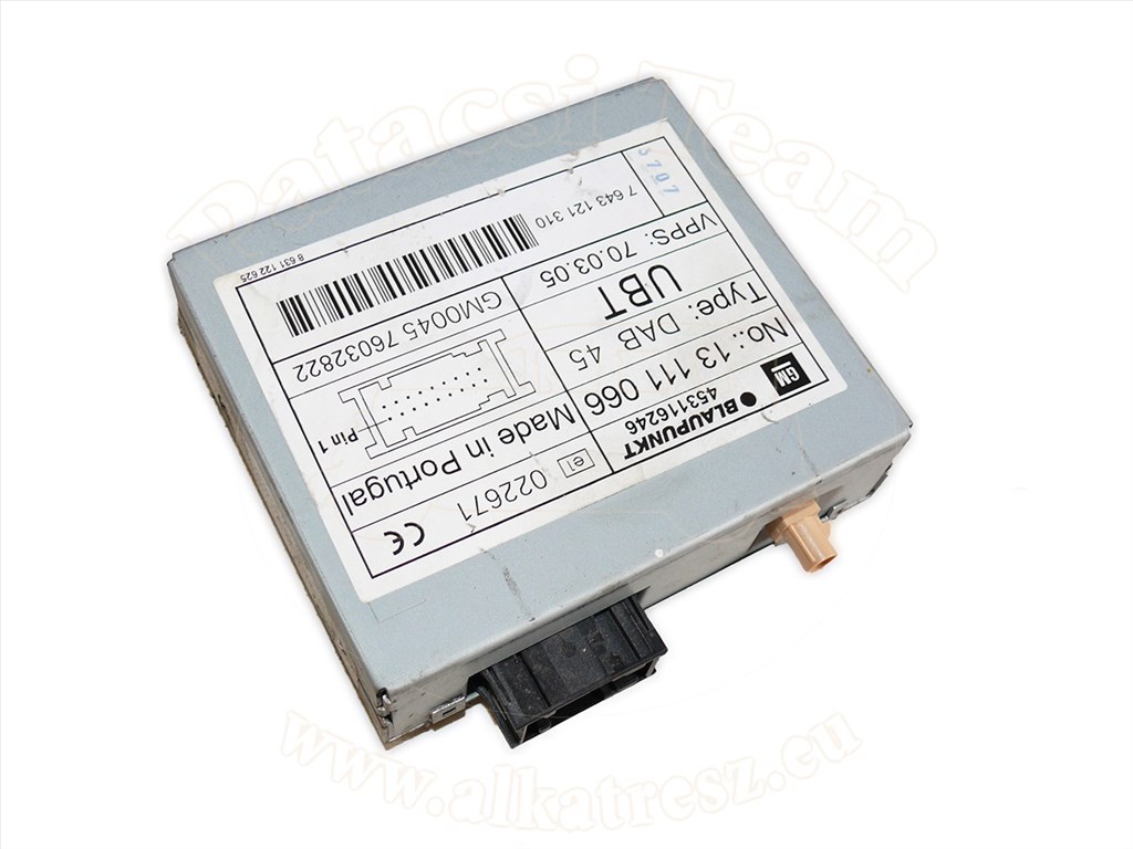 Opel Signum 2005-2007 - adóvevő, digitális audió adás, DAB, jelölés: UBT 1. kép