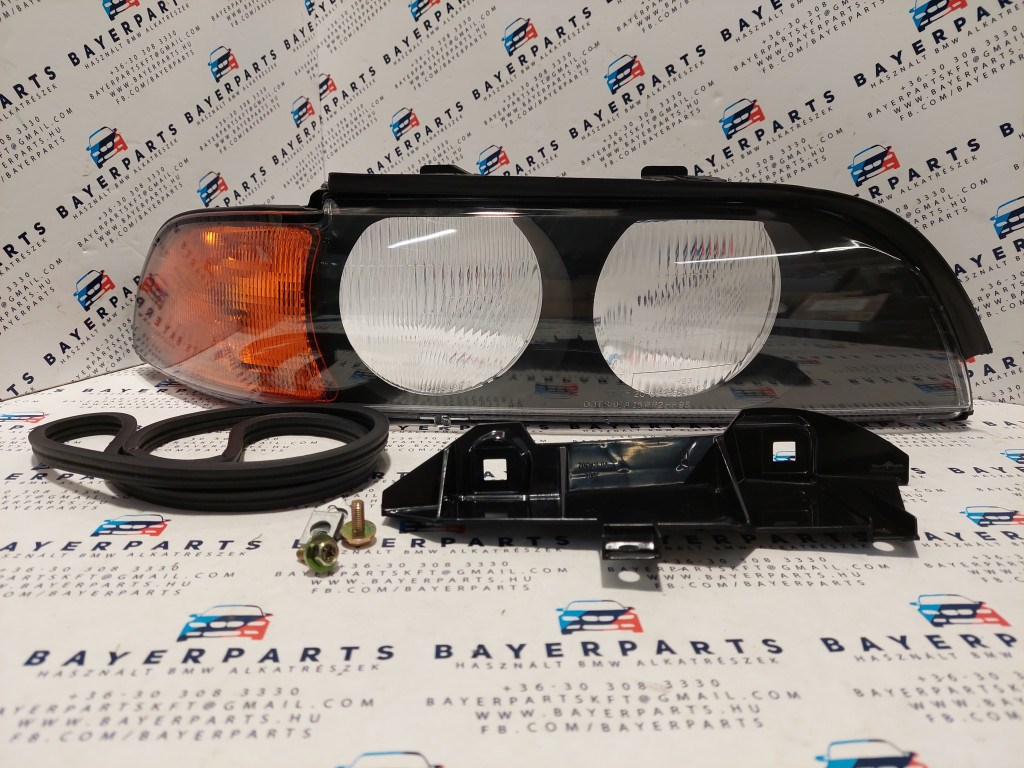 BMW E39 sedan touring ÚJ jobb elsõ fényszóró lámpa búra lámpabúra - sárga indexes 1. kép