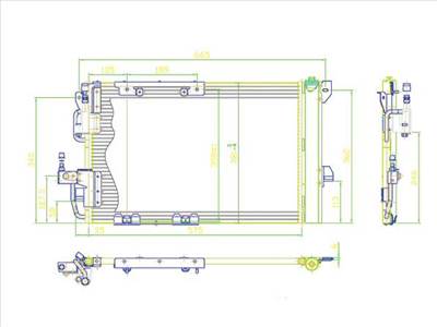 Opel Astra G 1997-2010 - Légkondihűtő 548x381mm  (Origsz. 1850073)