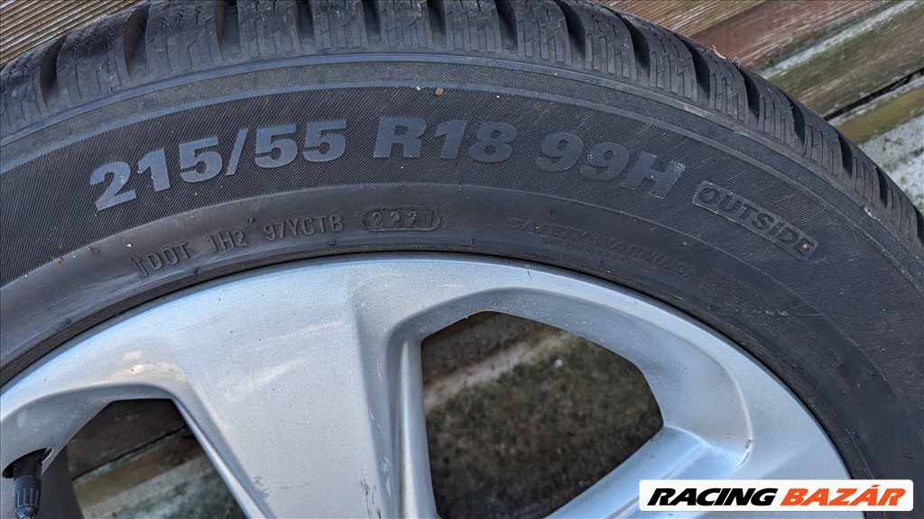  18" használt felni, rajta 215/55 újszerű Kumho téli gumi gumi  4. kép