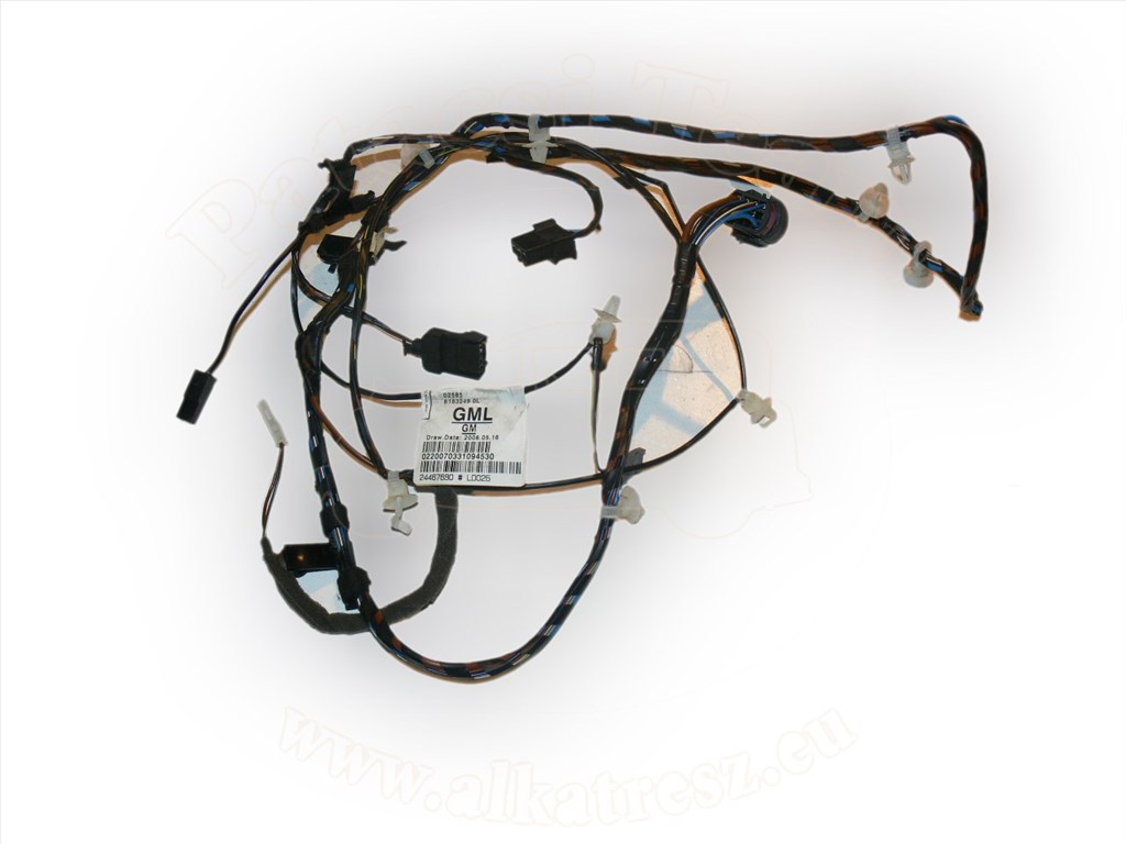 Opel Astra H 2003-2012 - kábelköteg, szerelvény, csomagtérajtó, alsó, 5ajtós, jelölés: GML 1. kép