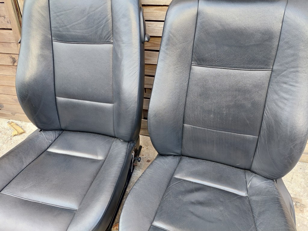 BMW E46 coupe fekete motoros memóriás bõr ülés bõrbelsõ ülés ülésszett belsõ 5. kép