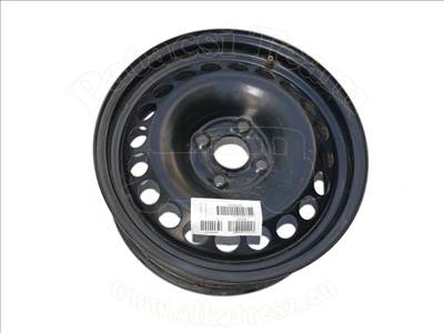 Opel Corsa E 2014-2019 - keréktárcsa, acél, 6Jx15 ET39, 4kerékcsavarhoz, fekete. jelölés: F4