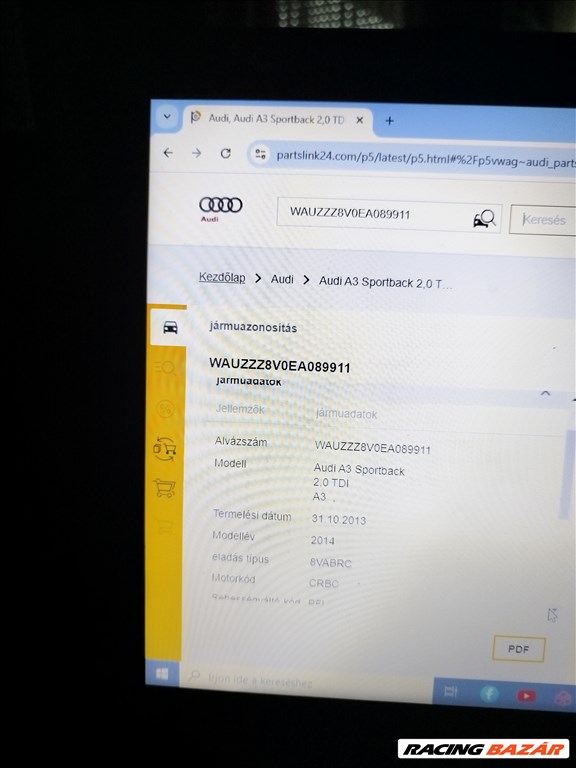 Audi A3 (8V) bontott alkatrészei 5. kép