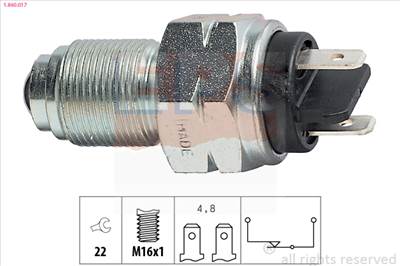 EPS 1.860.017 - tolatólámpa kapcsoló ALPINE DACIA OPEL RENAULT TALBOT VAUXHALL