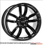 R18 5x120 (72.6) MAK FAHR GLOSS BLACK 8J ET43 új bmw alufelnik felnik 8x18 18" 