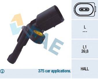 FAE 78101 - kerékfordulatszám érzékelő AUDI SEAT SKODA VW