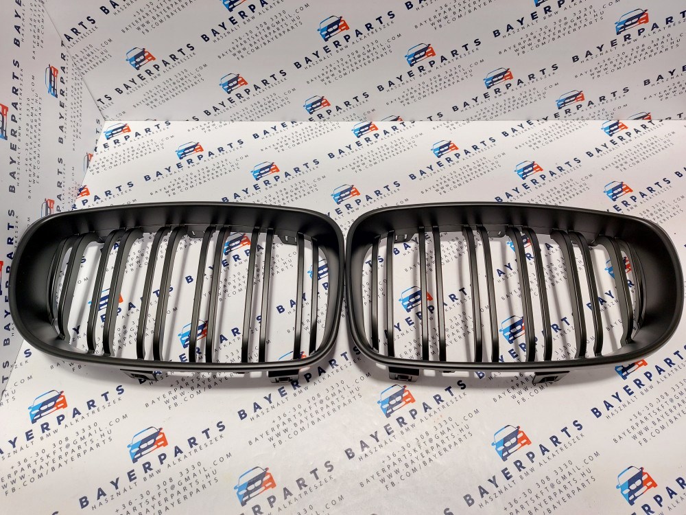 BMW E87 LCI E81 E88 új dupla pálcás matt fekete vese hûtõrács 1. kép
