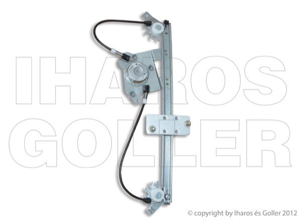 Smart ForTwo 1997-2007 - Ablakemelő motor nélkül bal első (3 ajtós) 1. kép