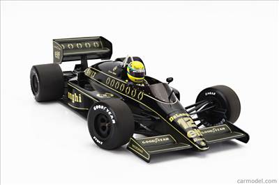 LOTUS F1 98T RENAULT TURBO N 12 SEASON DIRTY VERSION 1986 AYRTON SENNA BLACK GOLD
