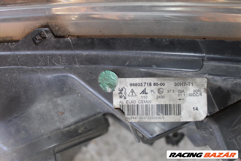 Peugeot 308 2007 jobb első fényszóró xenon vezérlővel 9680371880 3. kép