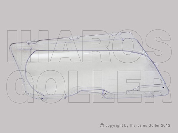 BMW 3 2001-2005 E46 - Fényszóró üveg jobb (Coupé/Cabrio) -03.02 TYC 1. kép