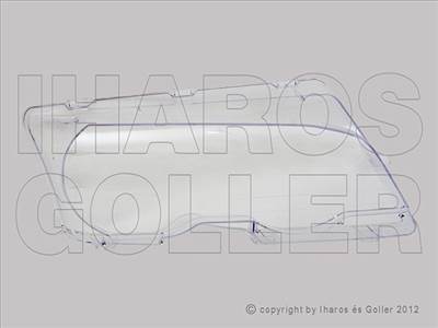BMW 3 2001-2005 E46 - Fényszóró üveg jobb (Coupé/Cabrio) -03.02 TYC