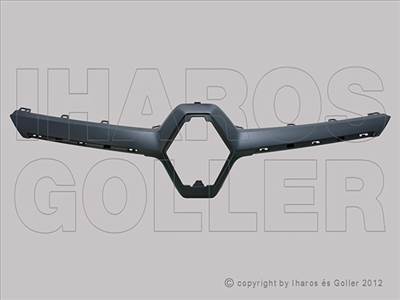 Renault Megane 2014-2016 - Hűtődíszrács külső, krómléc lyukas (3/5ajt.)