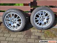  5x112 lyukosztású 17" használt BBS alufelni, rajta 225/50 újszerű Dunlop téli gumi gumi 