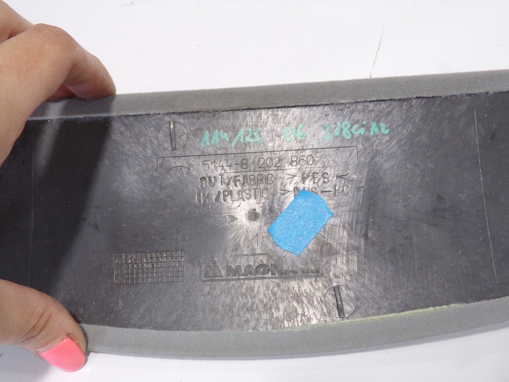 BMW E46 coupe szürke féklámpa pótféklámpa takaró tetõkárpit borítás 3. kép