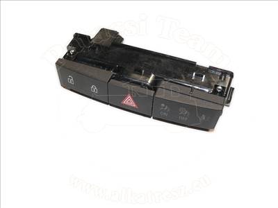 Opel Cascada 2013-2019 - kapcsoló, vészvillogó, utas légzsák kapcsolóhoz, biztonsági öv jelzéshez, fekete, jelölés: KJ