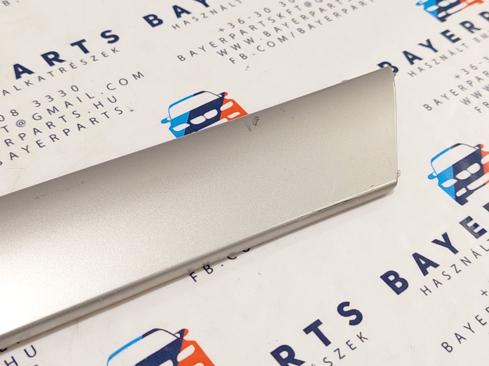 BMW E46 sedan touring ezüst bal elsõ ajtó dekorléc dekor díszléc léc 3. kép