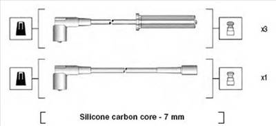 MAGNETI MARELLI 941365030926 - gyújtókábel szett CHEVROLET DAEWOO FSO