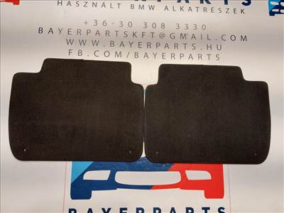 BMW E46 sedan touring compact coupe hátsó fekete szövet szőnyeg pár