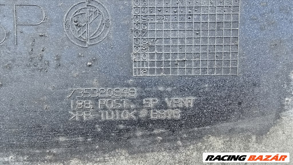 Fiat Punto II fekete hátsó lökhárító 735320949 2. kép