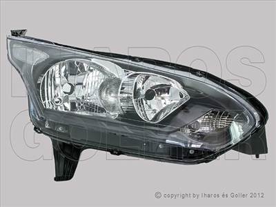 Ford Transit Connect-Tourneo 2013-2018 - FSZ H7/H15 jobb+DRL fekete házas (motorral) TYC