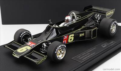 LOTUS F1 77 JOHN PLAYER TEAM LOTUS N 6 BRAZILIAN GP (with pilot figure) 1976 MARIO ANDRETTI JPS BLACK GOLD