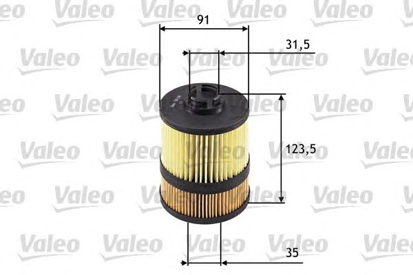 VALEO 586549 - olajszűrő OPEL RENAULT SAAB VAUXHALL 1. kép