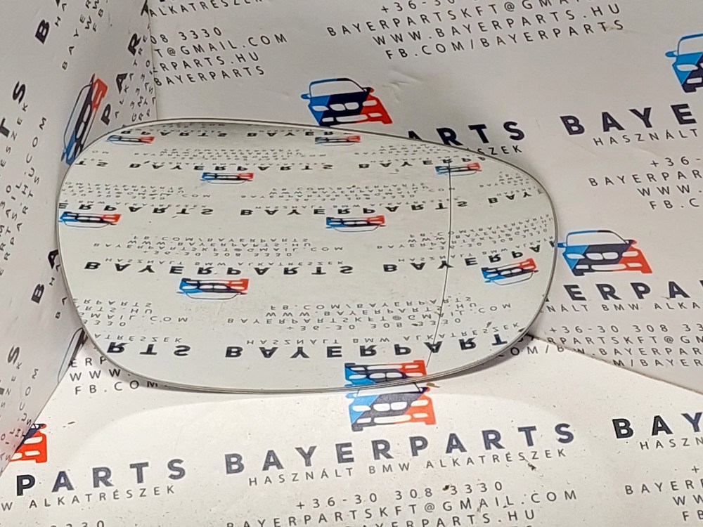 BMW E90 E91 E81 E82 E87 E88 LCI sedan touring jobb visszapillantó tükör lap tükörlap 1. kép