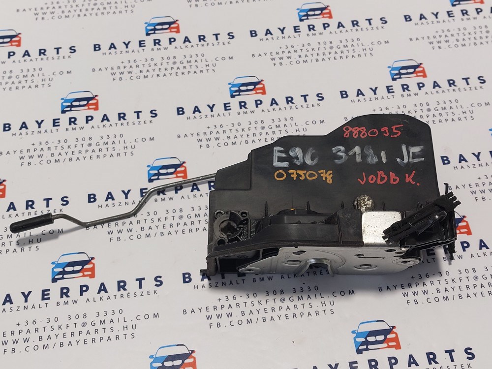 BMW E90 E92 F10 E87 F20 F30 E60 F01 X1 X3 X5 X6 jobb elsõ JOBBKORMÁNYOS ajtó zár zárszerkezet 3. kép