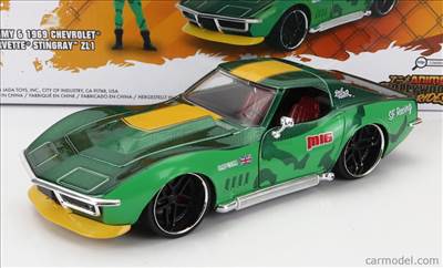 CHEVROLET CORVETTE ZL1 STINGRAY 1969 WITH CAMMY STREET FIGHTER FIGURE